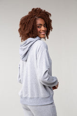 Oversized heather grey hoodie