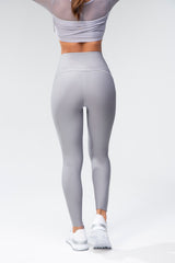 High-Waisted piping coutour Legging - Lilac Grey