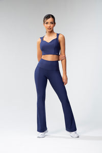 Power High-Waisted Flared Leggings - Parisian Nigth