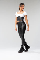 Performance leather legging